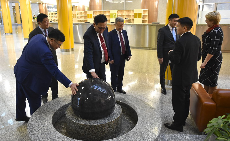 Guests from Mongolia were welcomed at the National Library