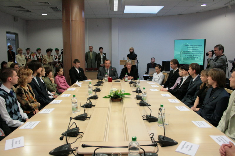 Встреча министра культуры Беларуси с представителями талантливой молодежи