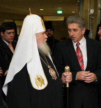 Apostolic patriarch of Moscow and Russia Alexiy II visited the NLB