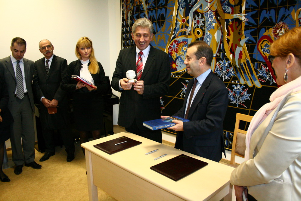 The visit of President of the National Library of France Bruno Racine
