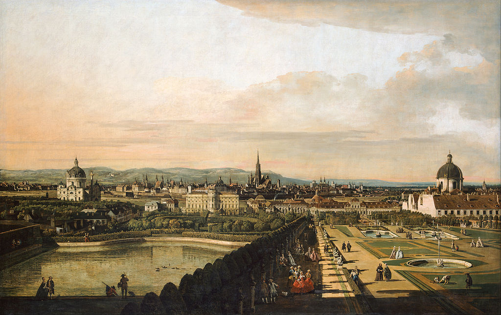 Б. Бялота. Від Вены з боку Бельведэра. 1758–1761 гг.