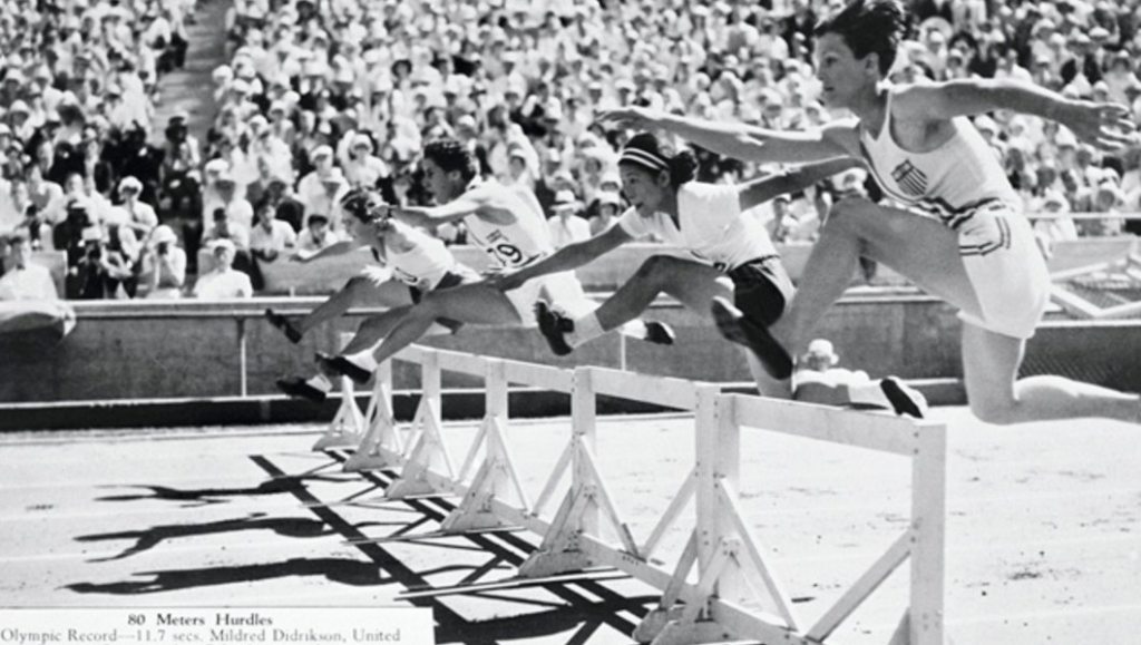 Жаночы забег на Алімпіядзе 1932 г. Крыніца: http://www.olympichistory.info/
