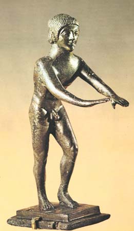 Бягун на старце. Бронзавая статуэтка. 480–470 гг. да н. э. Крыніца: https://megabook.ru