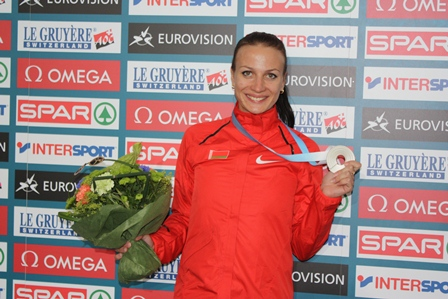 Вольга Сударева – сярэбраная медалістка ЧЕ-2012. Крыніца: https://www.klbviktoria.com